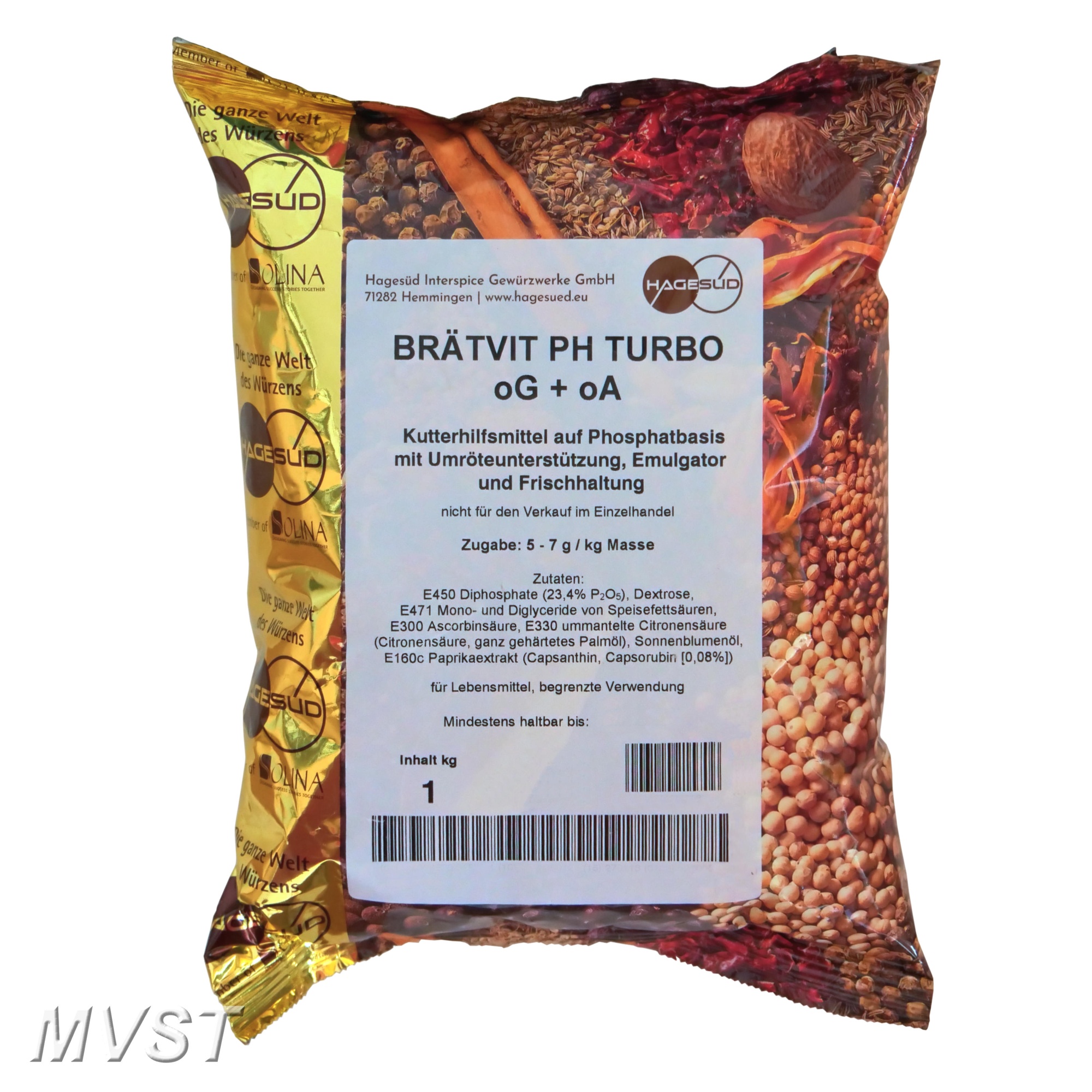 Brätvit PH Turbo 1kg Kutterhilfsmittel mit Umrötung Brätvit PH Turbo 1kg Kutterhilfsmittel mit Umrötung