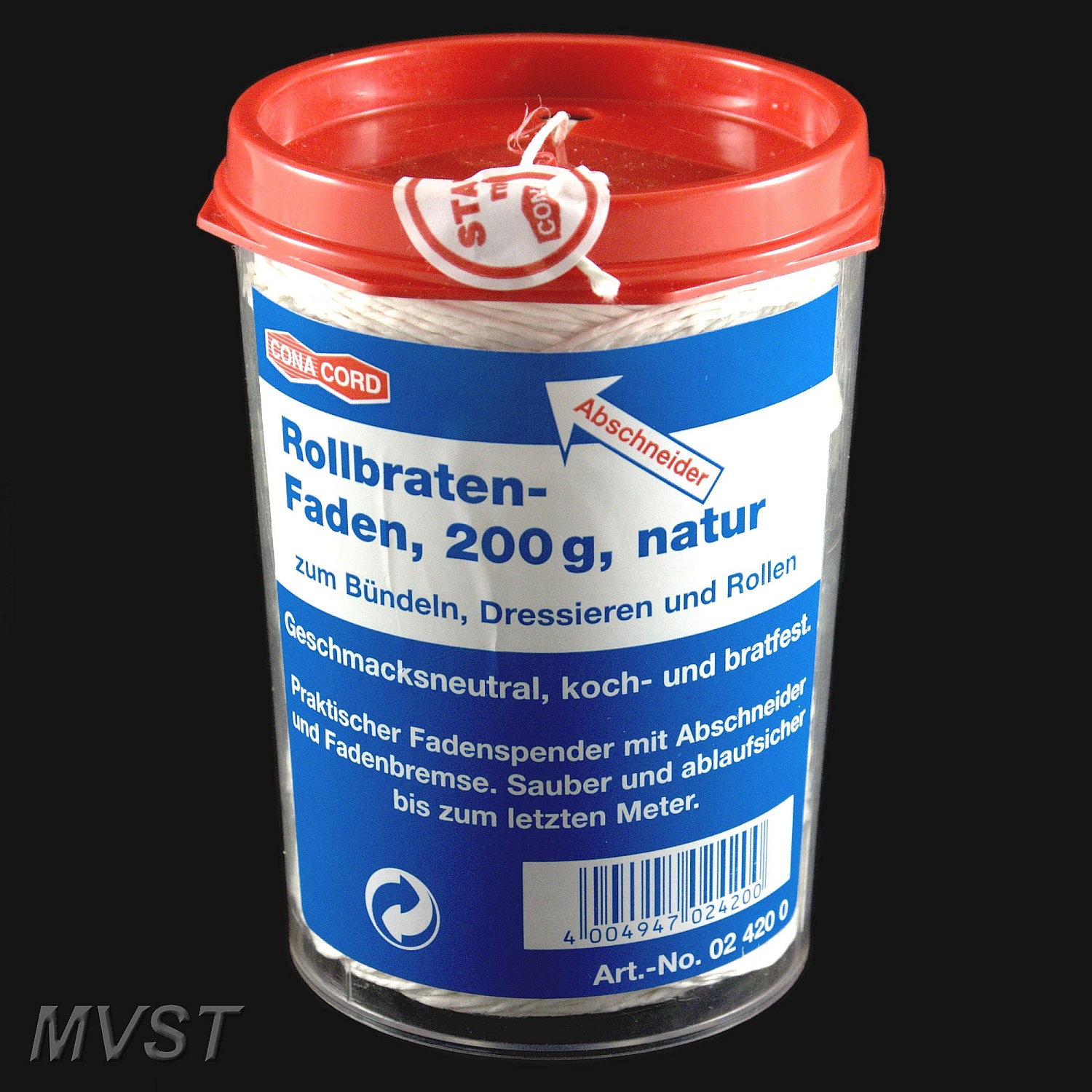 Rollbratengarn 2/3,5 weiß 1xDose 0,2kg Rollbratengarn 2/3,5 weiß 1xDose 0,2kg