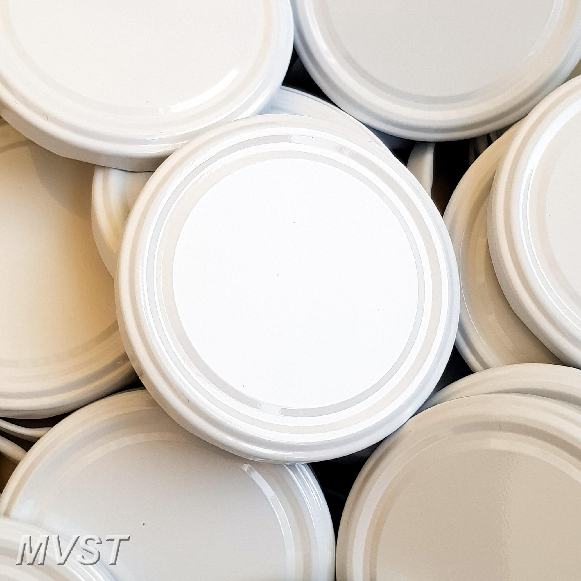 Schraubdeckel 100 mm weiss 48 St. Schraubdeckel 100 mm weiss 48 St.