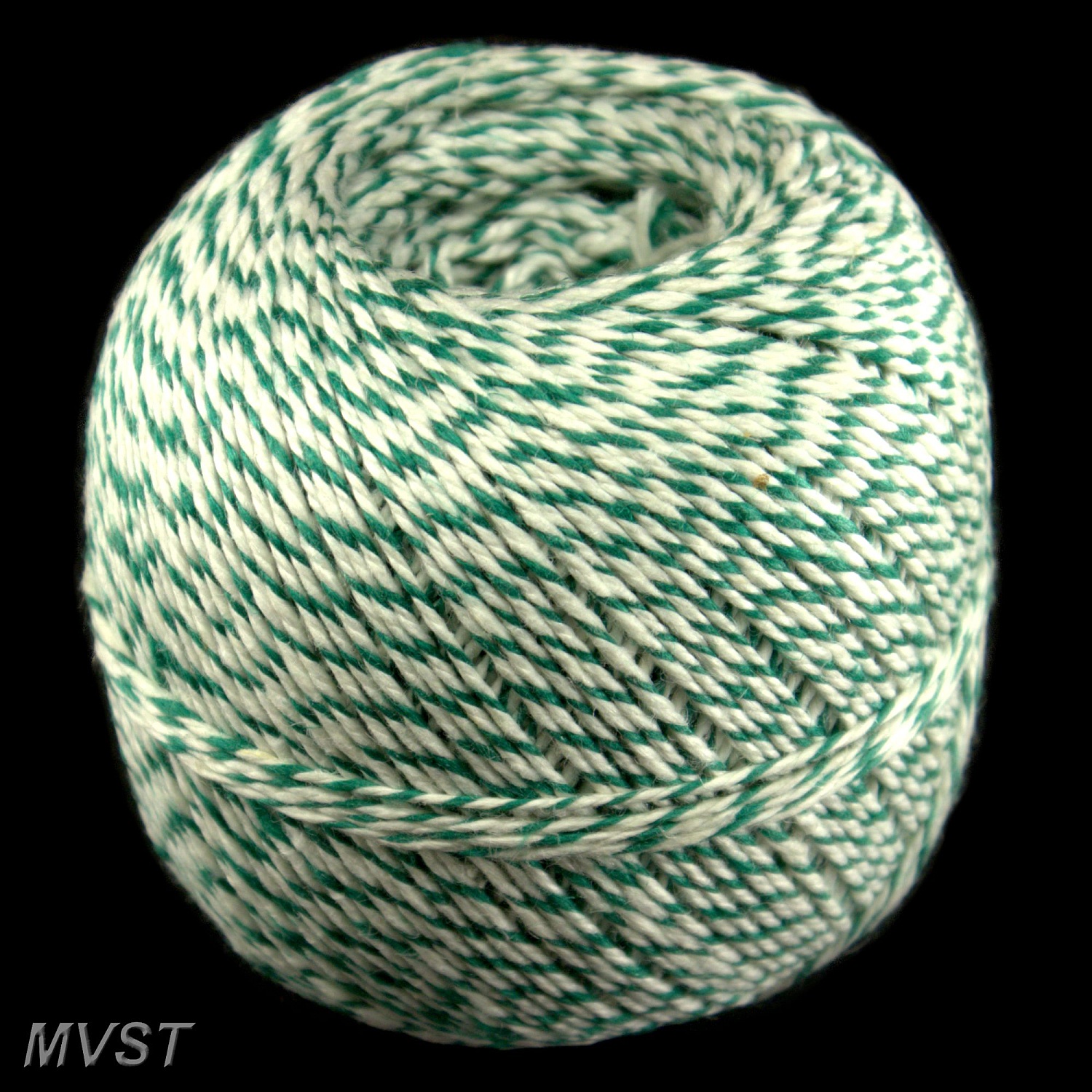 Wurstgarn 3/3,5 grün-weiß 1xRo.0,2kg Wurstgarn 3/3,5 grün-weiß 1xRo.0,2kg