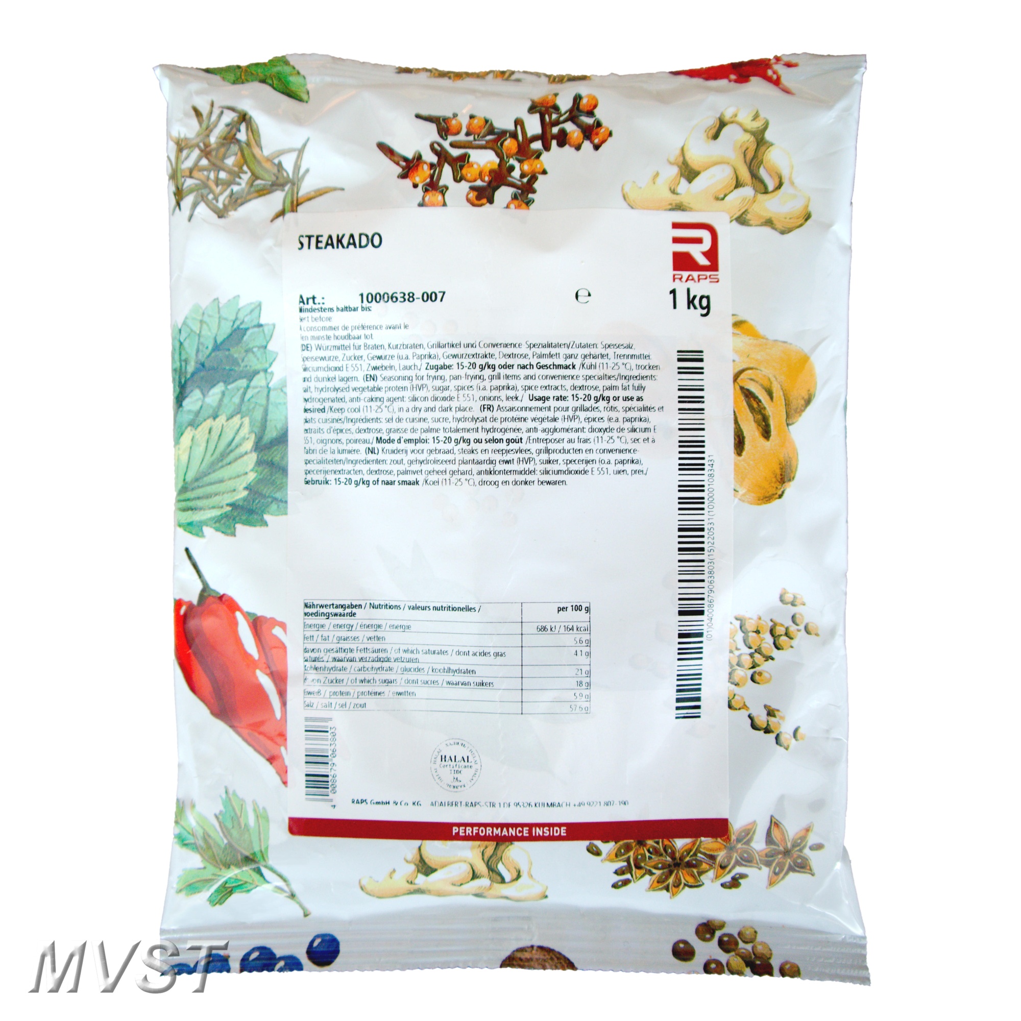 Steakado Würzmischung 1,0 kg Steakado Würzmischung 1,0 kg